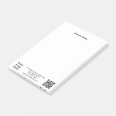 Post-it® Logo d'entreprise Adresse Téléphone Site Web Code (Incliné)