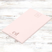 Post-it® Logo d'entreprise Blush rose monogramme