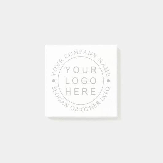 Post-it® Logo d'entreprise circulaire personnalisé (Devant)