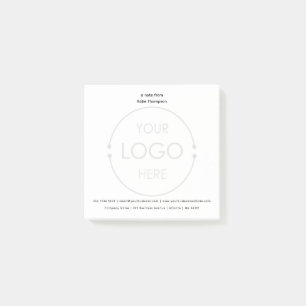 Post-it® Logo d'entreprise de base personnalisé Arrière - p