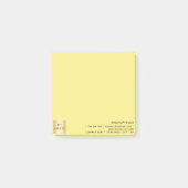 Post-it® Logo d'entreprise jaune (Devant)