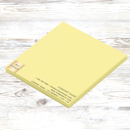 Post-it® Logo d'entreprise jaune