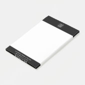 Post-it® Logo d'entreprise l Promo en noir et blanc (Incliné)