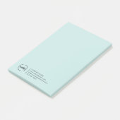 Post-it® Logo d'entreprise moderne clair Turquoise (Incliné)