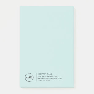 Post-it® Logo d'entreprise moderne clair Turquoise