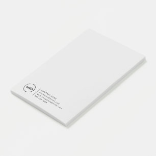 Post-it® Logo d'entreprise moderne professionnel gris