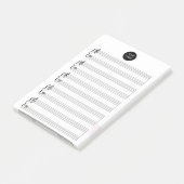 Post-it® Logo d'entreprise | Musique professionnelle en feu (Incliné)