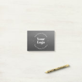 Post-it® Logo d'entreprise ou design & texte modifiable (Sur un bureau)