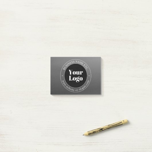 Post-it® Logo d'entreprise ou design & texte modifiable (Sur un bureau)