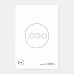 Post-it® Logo d'entreprise personnalisé avec texte personna
