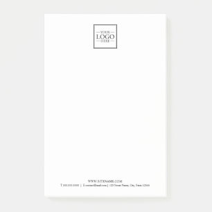 Post-it® Logo d'entreprise personnalisé avec texte personna