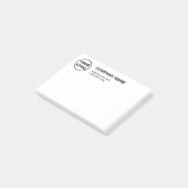 Post-it® Logo d'entreprise personnalisé Nom de l'entreprise (Incliné)