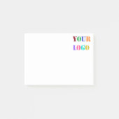 Post-it® Logo d'entreprise personnalisé Notes d'affaires po (Devant)