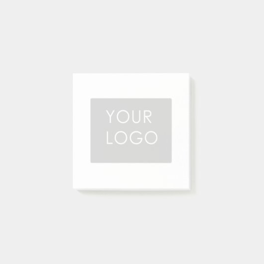 Post-it® Logo d'entreprise professionnelle moderne Blanc (Devant)