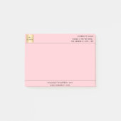 Post-it® Logo d'entreprise rose (Devant)