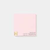 Post-it® Logo d'entreprise rose (Devant)
