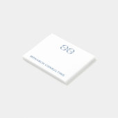 Post-it® Logo d'entreprise simple 4x3 Post-it Notes (Incliné)