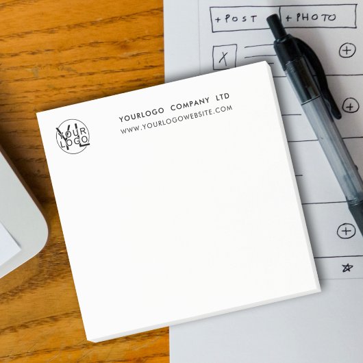 Post-it® Logo d'entreprise simple et professionnel minimal