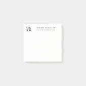 Post-it® Logo d'entreprise simple et professionnel minimal (Devant)
