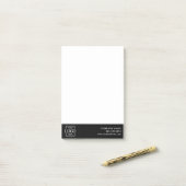 Post-it® Logo d'entreprise simple moderne professionnel  (Sur un bureau)