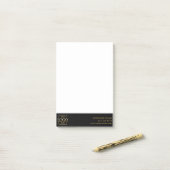 Post-it® Logo d'entreprise simple moderne professionnel (Sur un bureau)