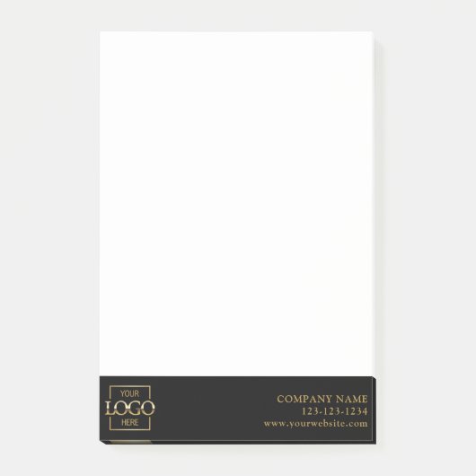 Post-it® Logo d'entreprise simple moderne professionnel (Devant)