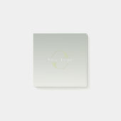 Post-it® Logo d'entreprise vert sur mesure (Devant)