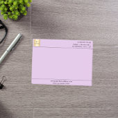 Post-it® Logo d'entreprise violet de lavande