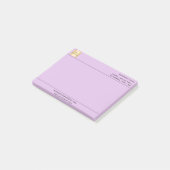 Post-it® Logo d'entreprise violet de lavande (Incliné)