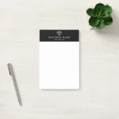 Post-it® Logo Diamond classique noir et blanc (Bureau)