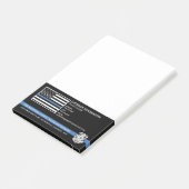 Post-it® Logo du département de police pour l'application d (Incliné)