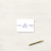 Post-it® Logo du triathlon (Sur un bureau)