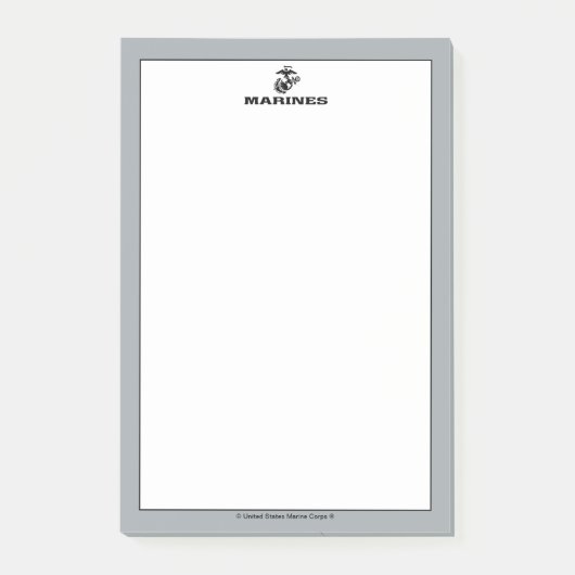 Post-it® Logo en noir empilé USMC (Devant)