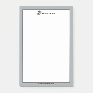 Post-it® Logo en noir empilé USMC