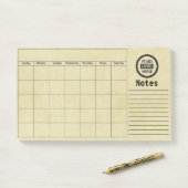 Post-it® Logo et informations de l'entreprise | Arrière - p (Sur un bureau)