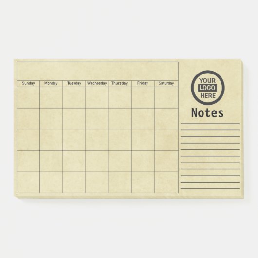 Post-it® Logo et informations de l'entreprise | Arrière - p (Devant)