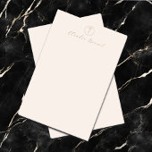 Post-it® Logo et nom de script élégants à fleurs roses