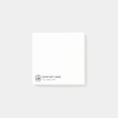 Post-it® Logo Et Slogan Personnalisés Avec Promotions (Devant)