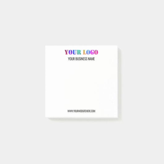 Post-it® Logo et texte personnalisés Notes collantes person (Devant)