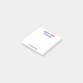 Post-it® Logo et texte personnalisés Notes collantes person (Incliné)