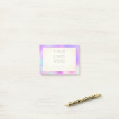 Post-it® Logo Girly Business ici Marqué (Sur un bureau)