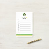 Post-it® Logo JK 2025 des notes postales personnalisées à f (Sur un bureau)