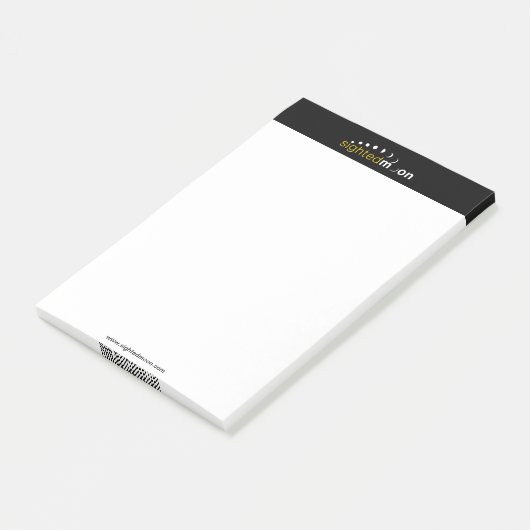 Post-it® Logo Lune Vue 4x6 (Incliné)