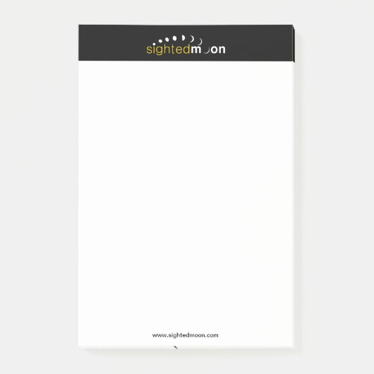 Post-it® Logo Lune Vue 4x6 (Devant)