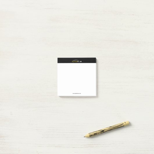 Post-it® Logo Lune Vue PETITE (Sur un bureau)