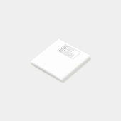 Post-it® Logo Moderne Grey Initiales & Nom (Incliné)