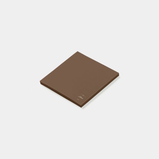 Post-it® Logo original d'Ahua Brown  (Incliné)