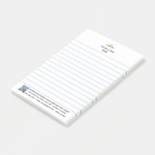 Post-it® Logo personnalisé et code QR lié (Incliné)