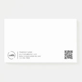 Post-it® Logo professionnel moderne d'entreprise Code QR (Devant)