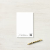 Post-it® Logo professionnel moderne d'entreprise Code QR (Sur un bureau)